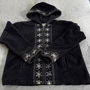 Talbots Black Hooded Jacket